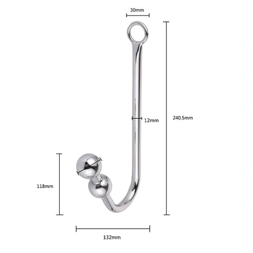 Anal Hooks and Collar 5334 Hook Anal Cuffs Elegant with Beaded 0128